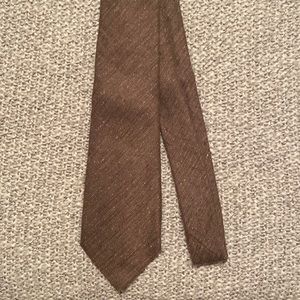 SuitSupply Taupe/Brown Wool Standard Width Tie